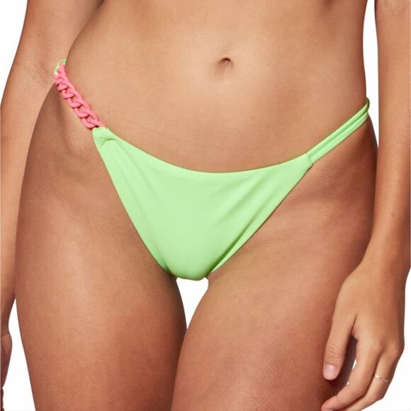 Red Carter Chain Side Bikini Bottom size Medium - Picture 1 of 14